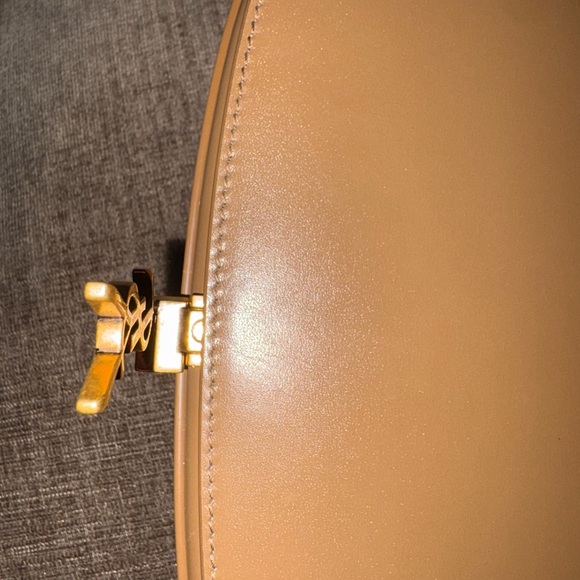 Saint Laurent Mini Voltaire Shoulder Bag — Dark Cork Calfskin — Retail $2,150 - Picture 15 of 15